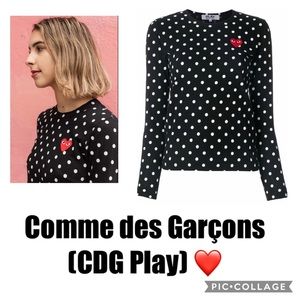 Comme des Garçons (CDG Play) Polka Dot Tee